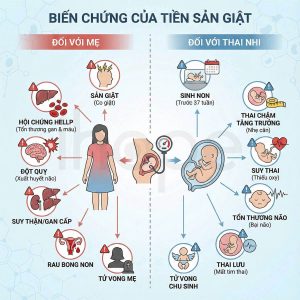BIẾN CHỨNG CỦA TIỀN SẢN GIẬT